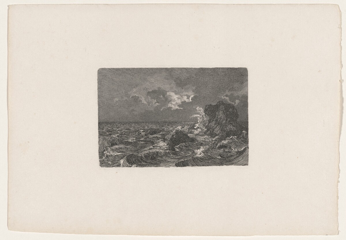 Surging Waves by Carl August Lebschée