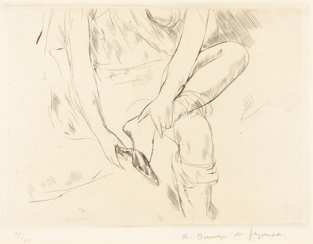 Woman with Slipper (La Femme a la mule) by André Dunoyer de Segonzac