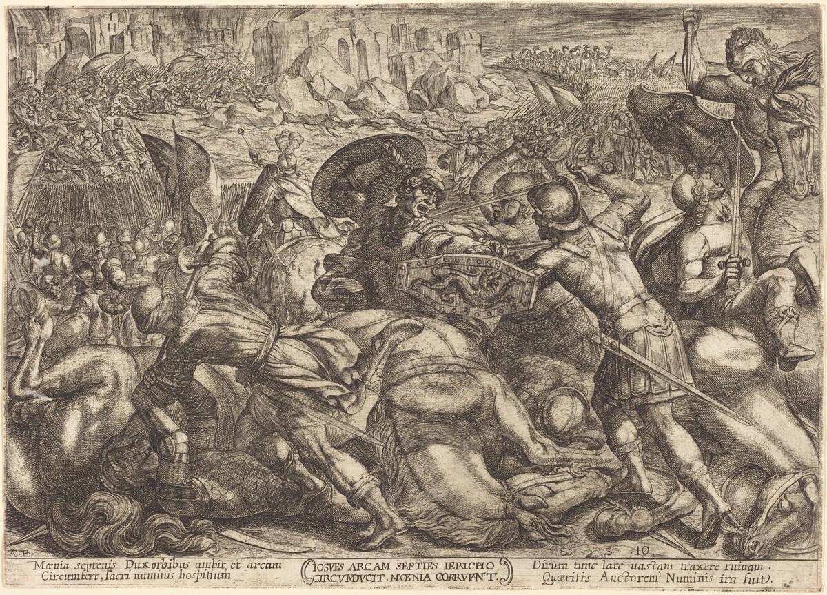 The Taking of the City of Jericho by Antonio Tempesta