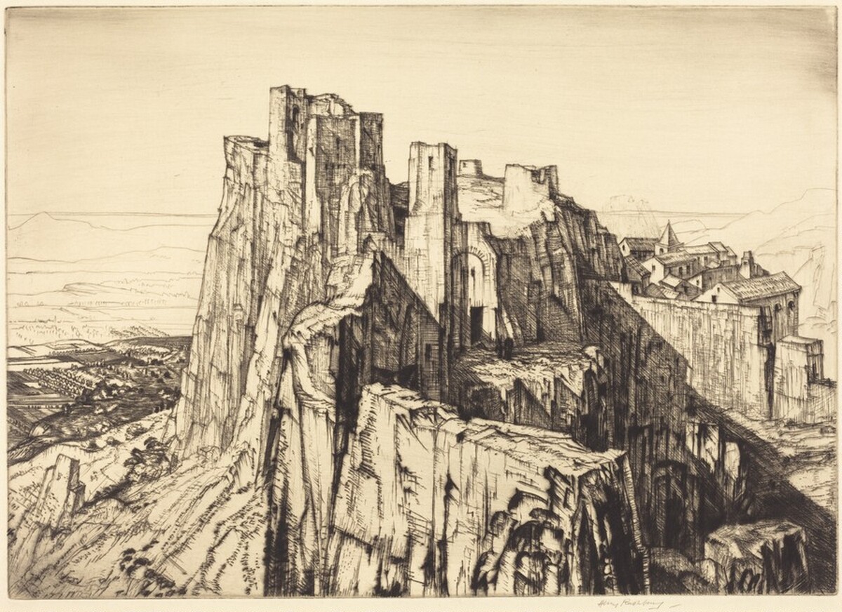 Les Baux by Henry Rushbury