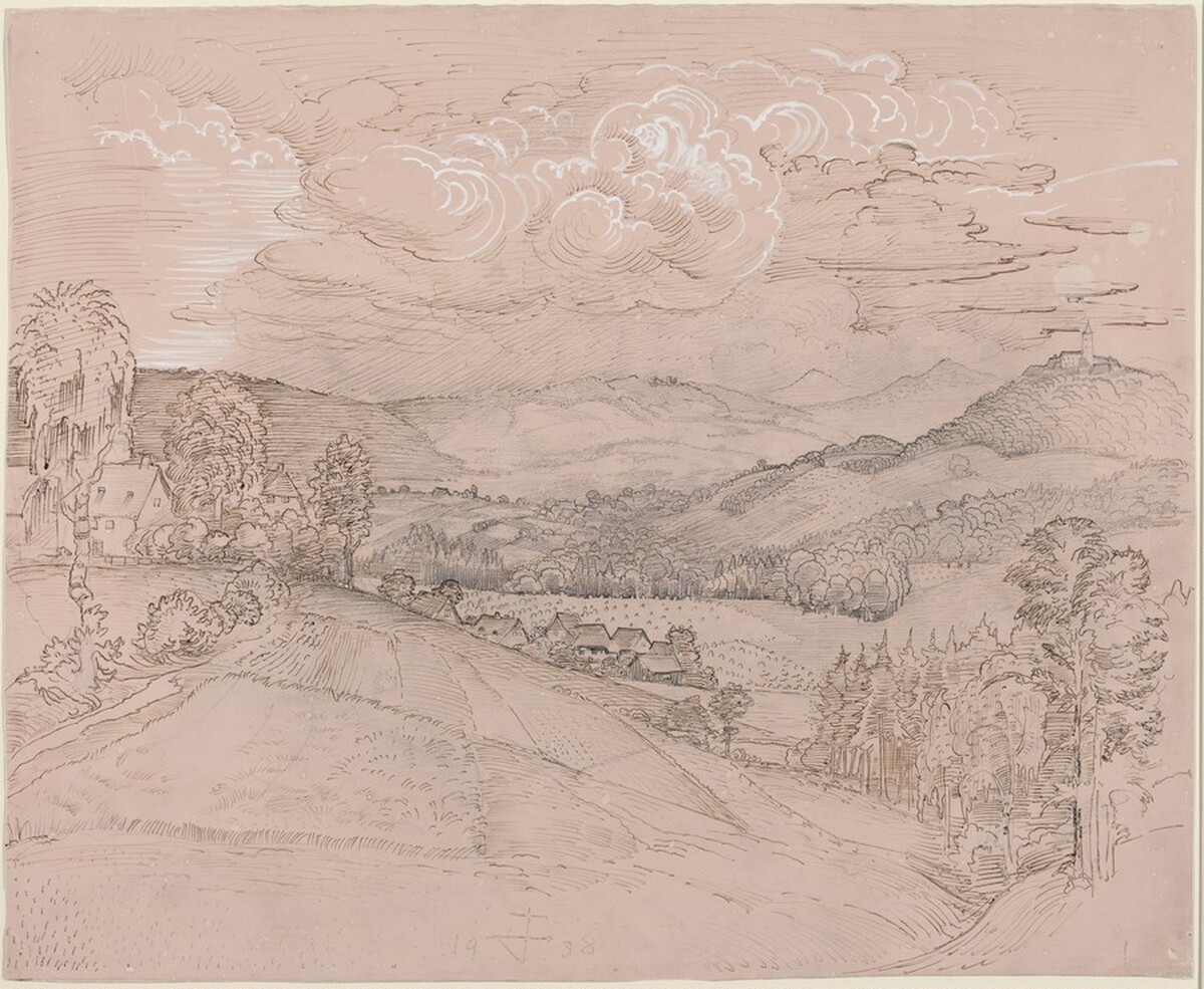 Sächsische Landschaft (Saxon Landscape) by Otto Dix