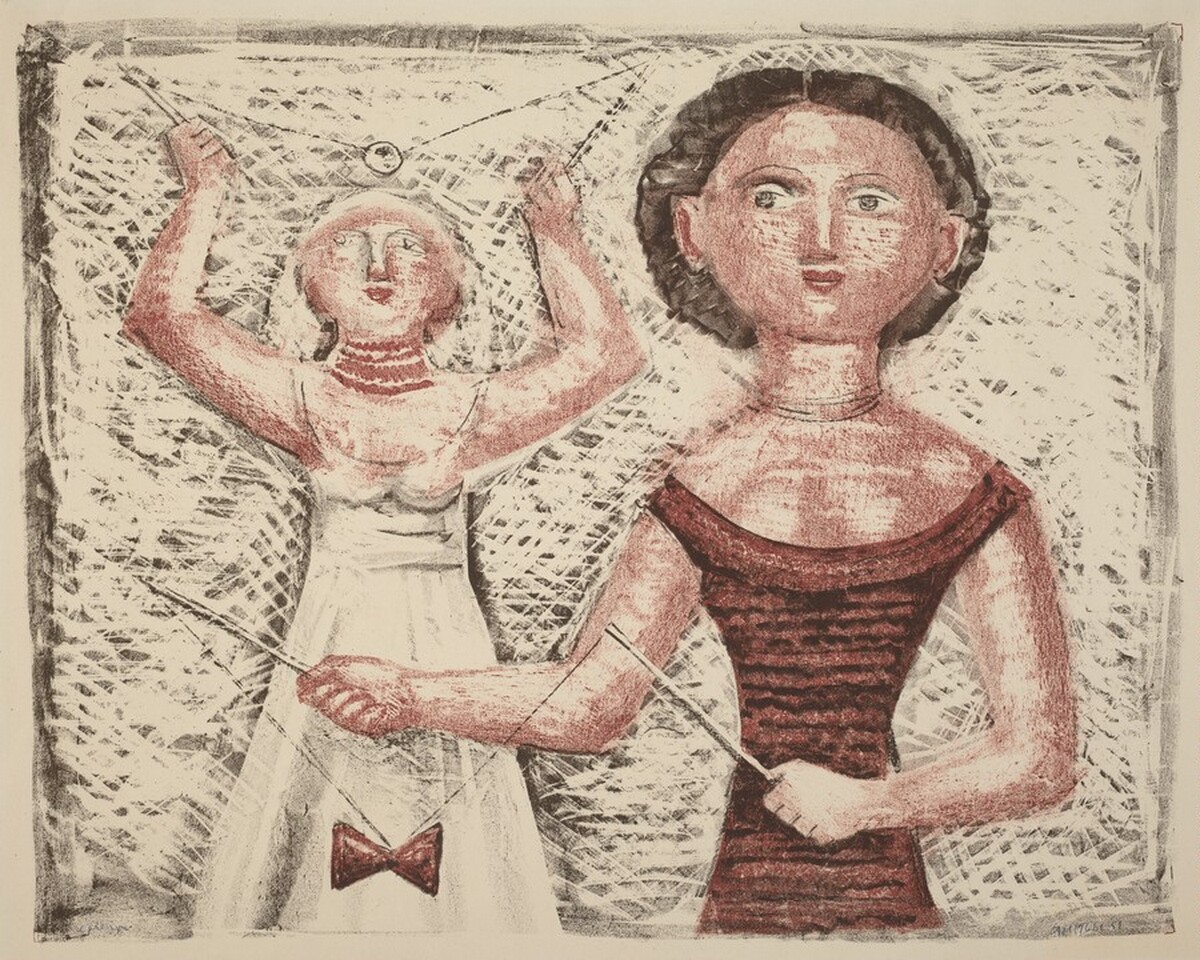 Gioco del diabolo by Massimo Campigli