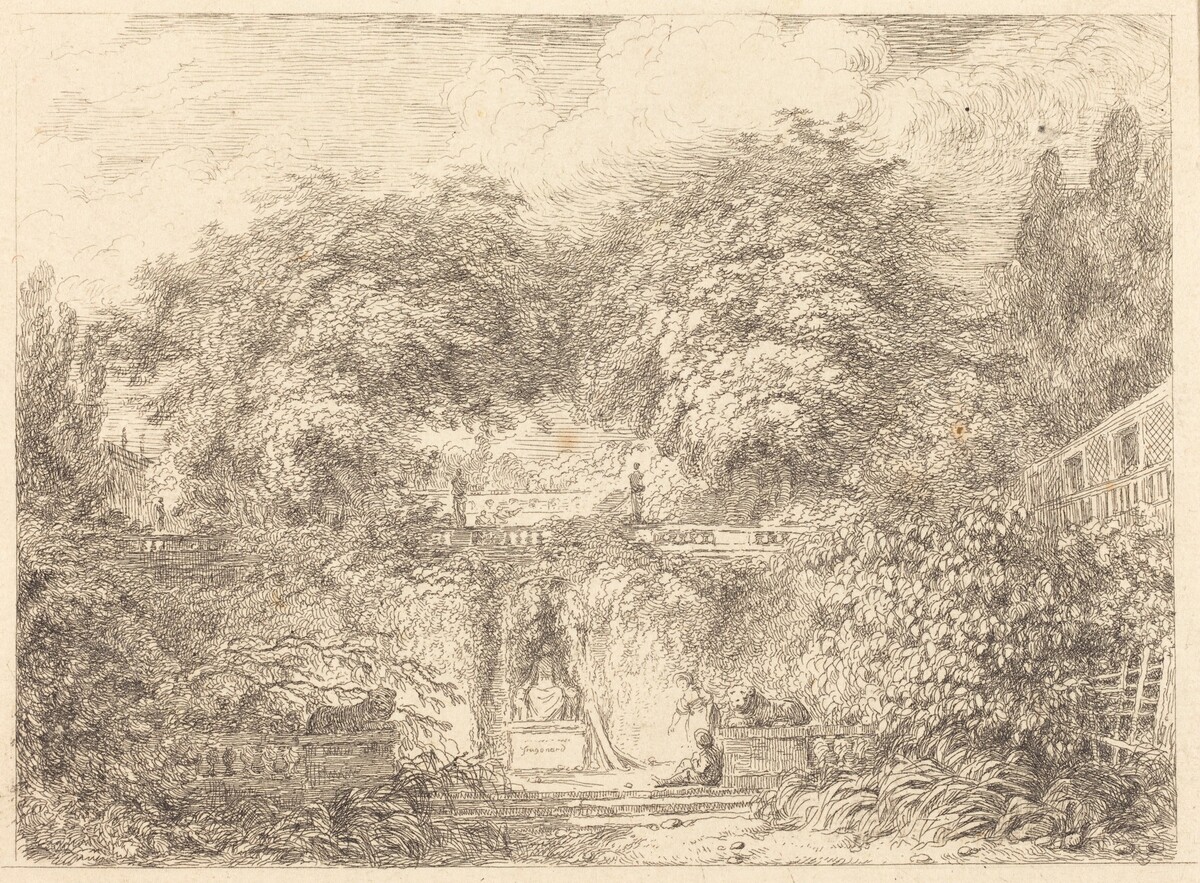 The Little Park (Le petit parc) by Jean-Honoré Fragonard