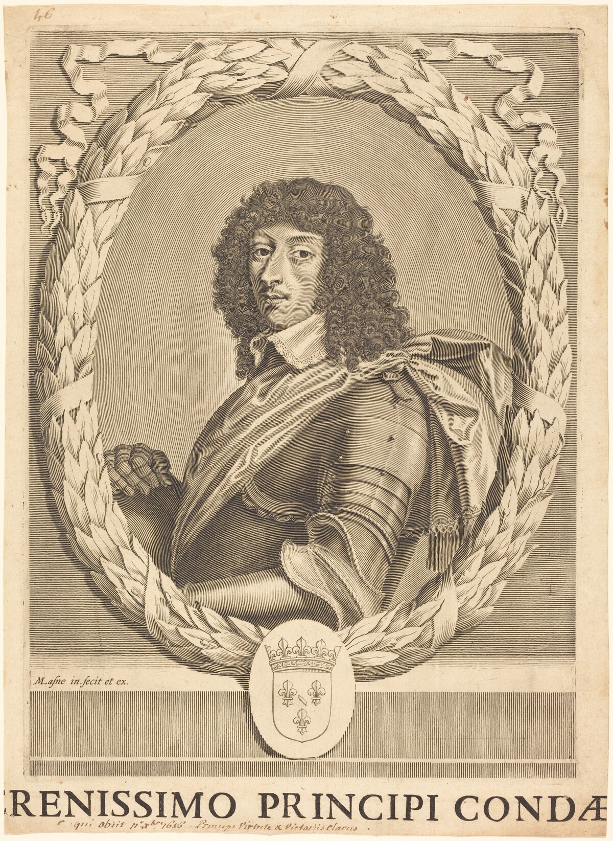Louis II de Bourbon by Michel Lasne