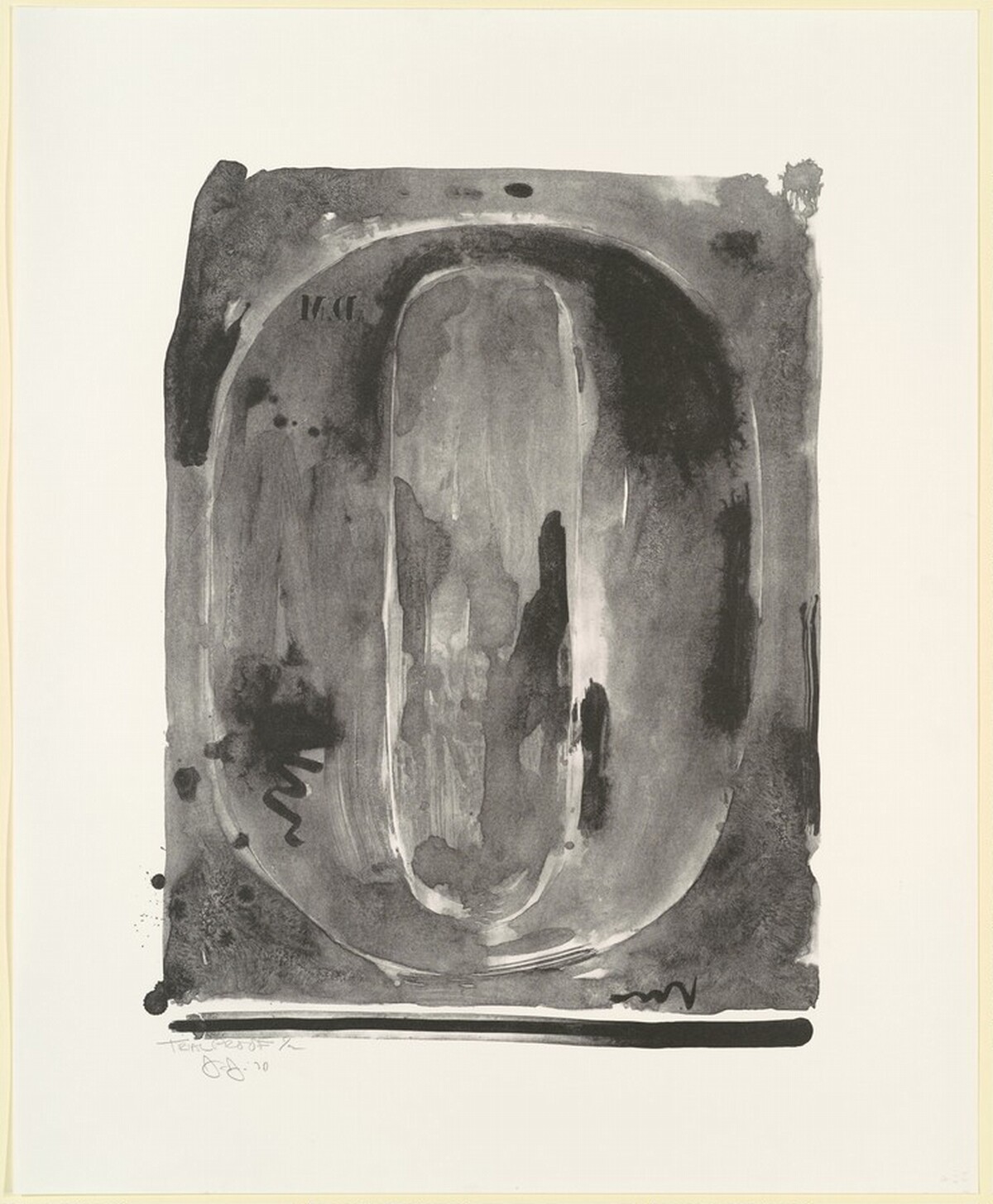 Figure 0 [trial proof] by Jasper Johns