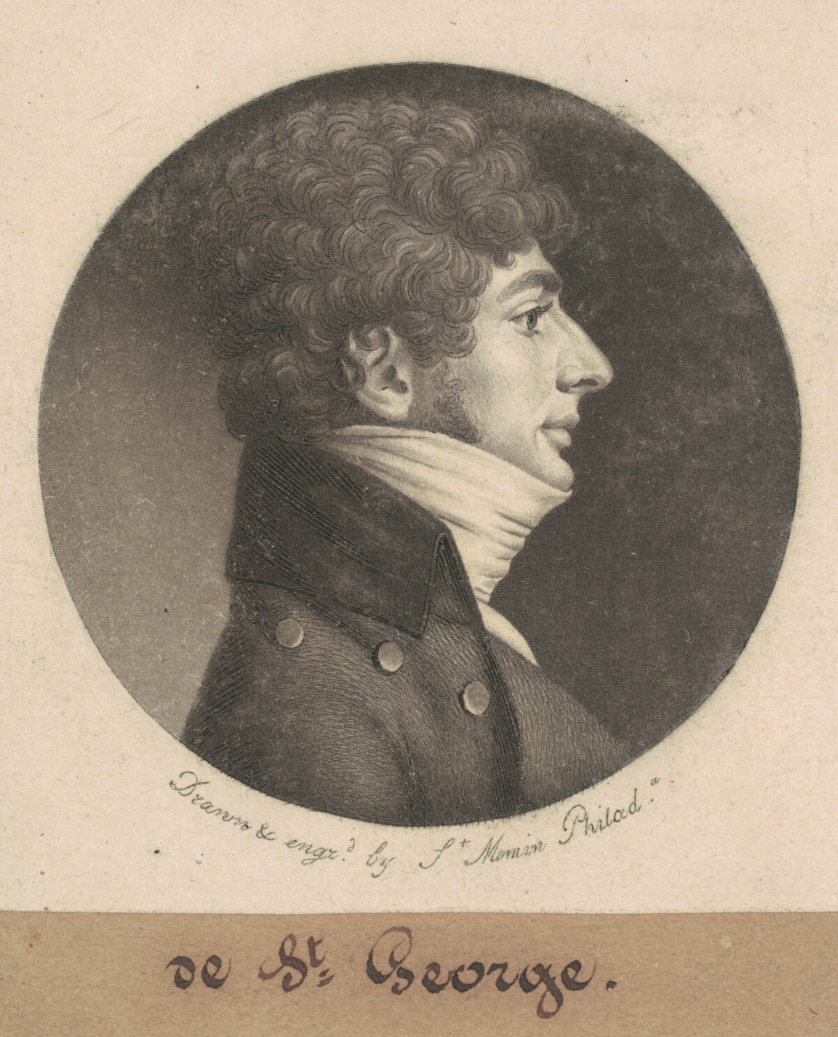 de St. George by Charles B. J. Févret de Saint-Mémin