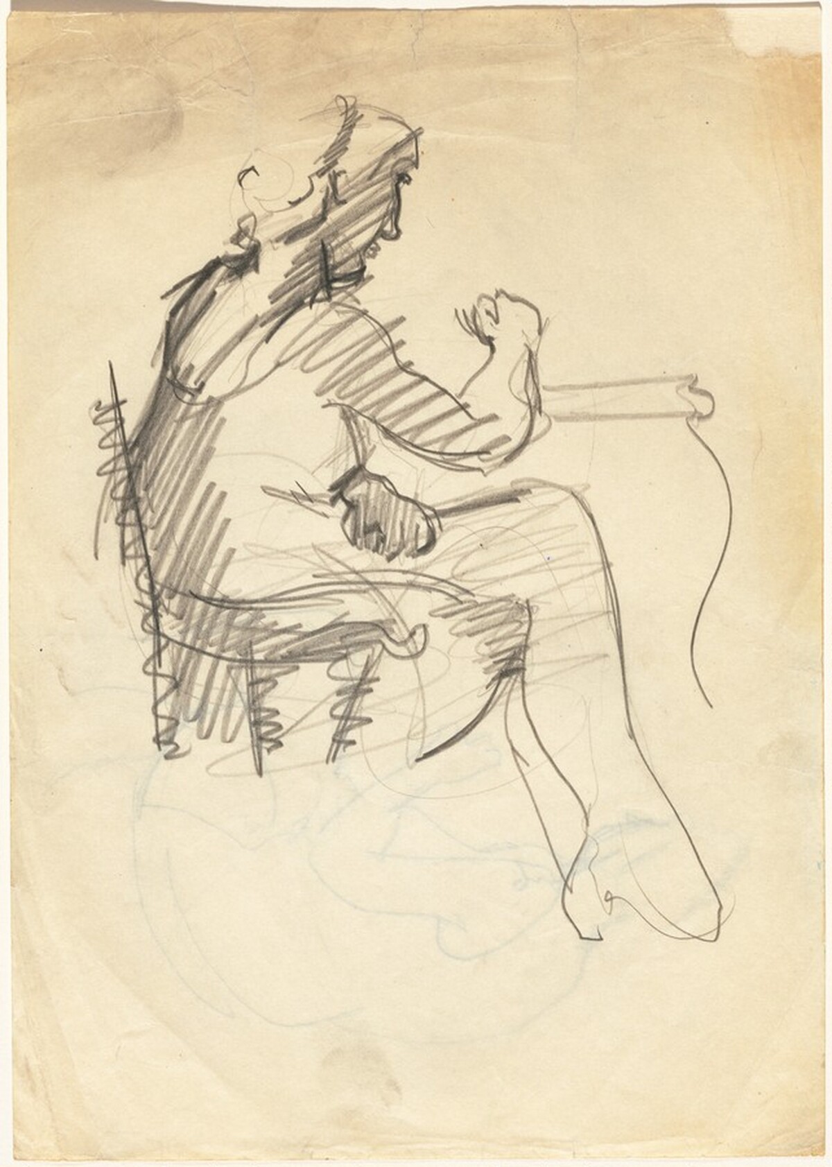 Seated Woman with Crossed Legs [recto] by Mark Rothko