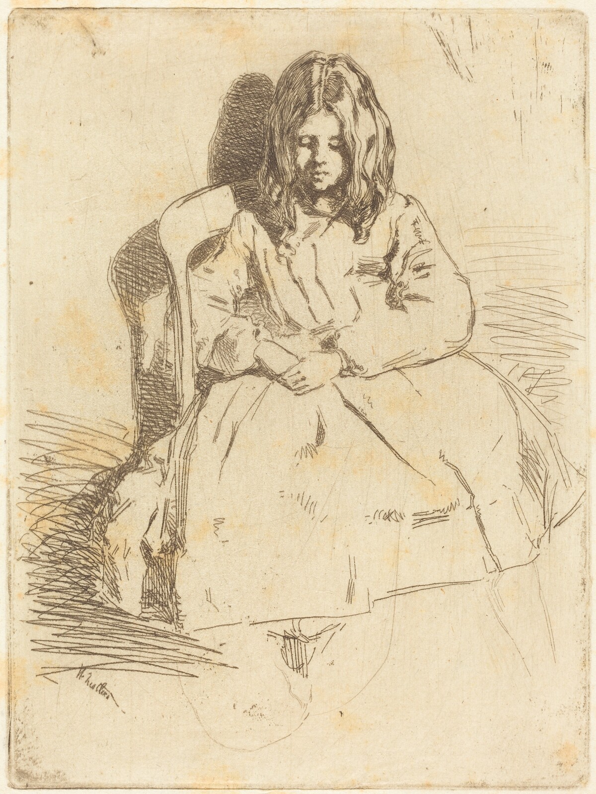 Annie Seated by James McNeill Whistler