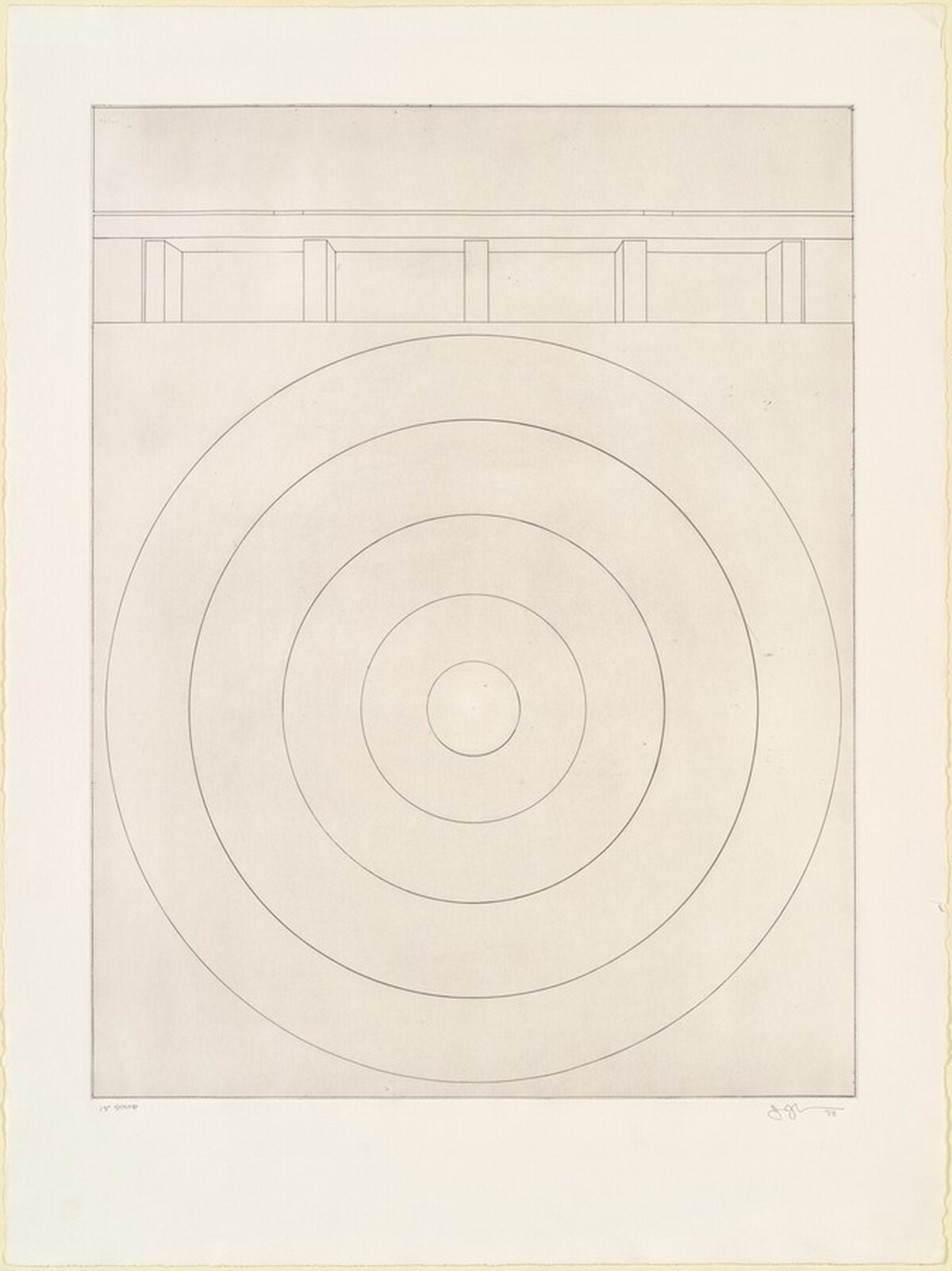 Target with Four Faces [state proof of 1st state] by Jasper Johns