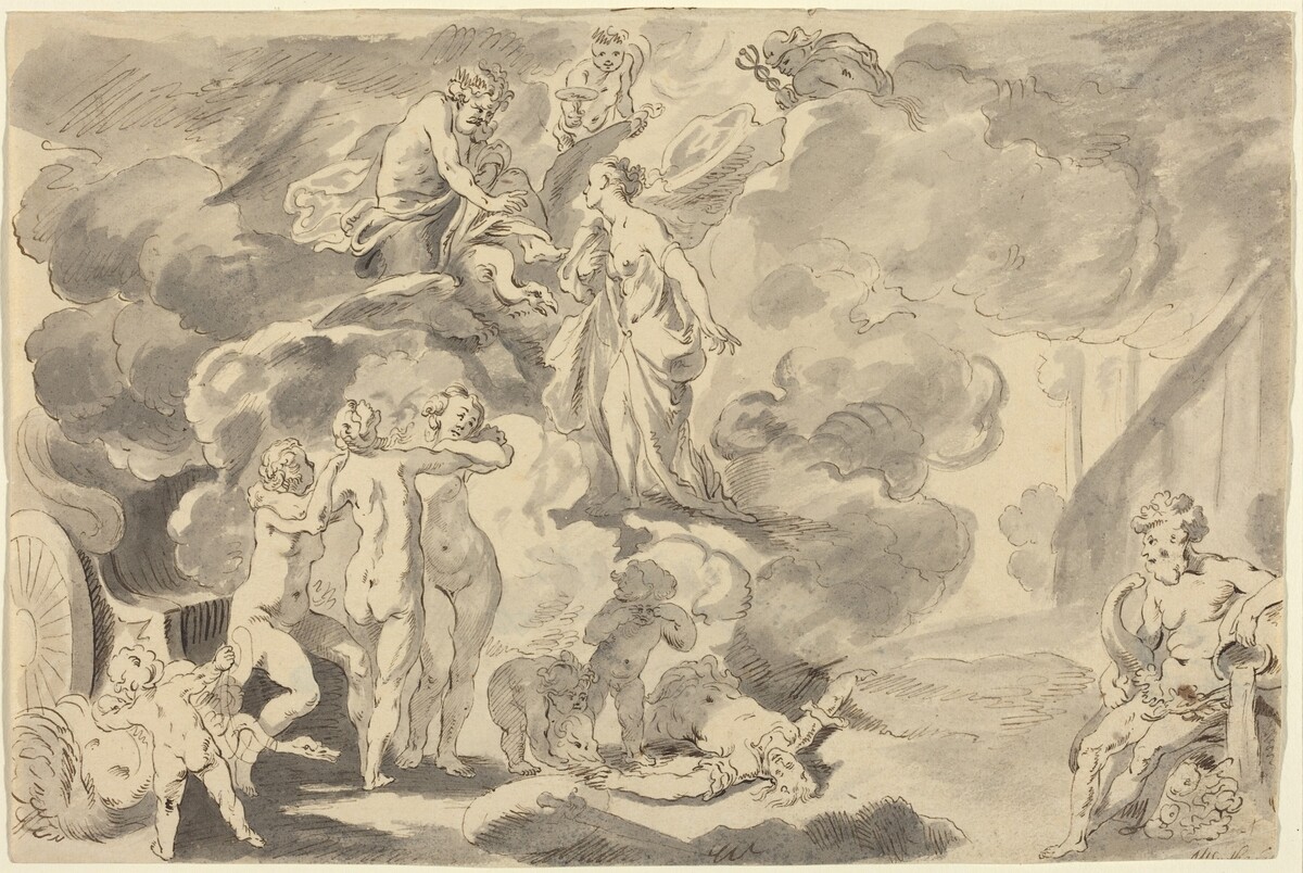 Death of Phaeton by Michael Burghers after Johann Liss