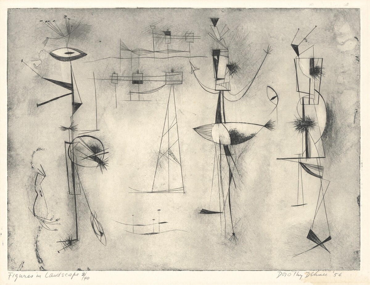 Figures in Landscape by Dorothy Dehner