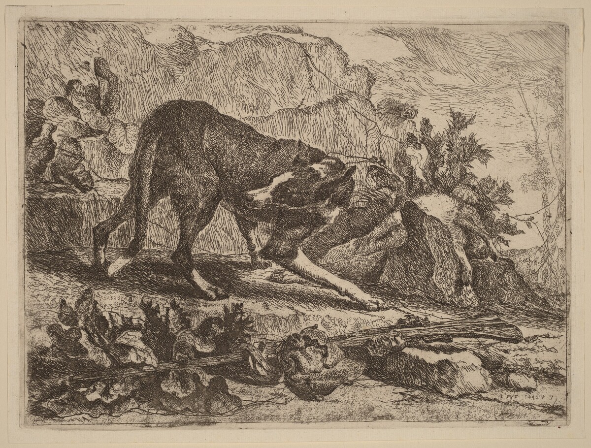 Landscape with Greyhound and Rifle by Jan Fyt