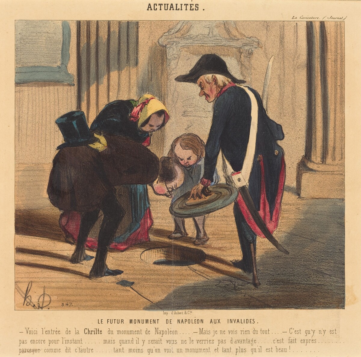 Le Futur monument de Napoléon aux Invalides by Honoré Daumier