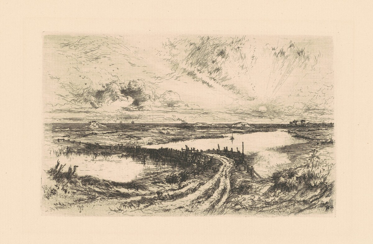 Sunrise—The Pond, Easthampton, Long Island by Thomas Moran