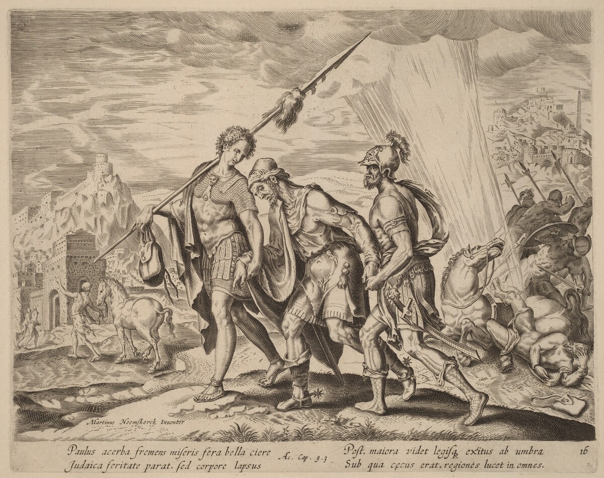 The Conversion of Saint Paul by Philip Galle after Maerten van Heemskerck
