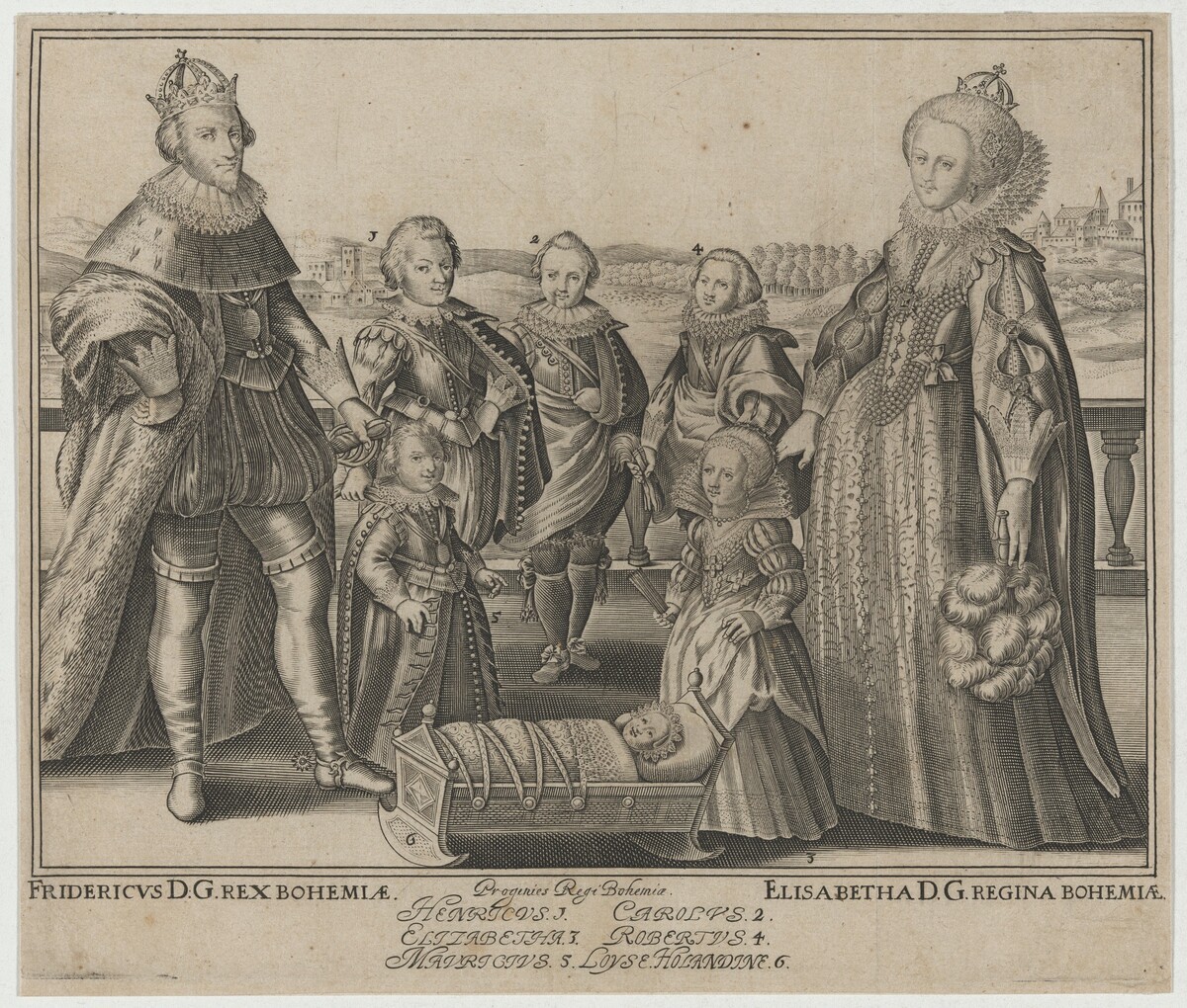 Frederick V, Elizabeth and Their Family by Unknown Artist