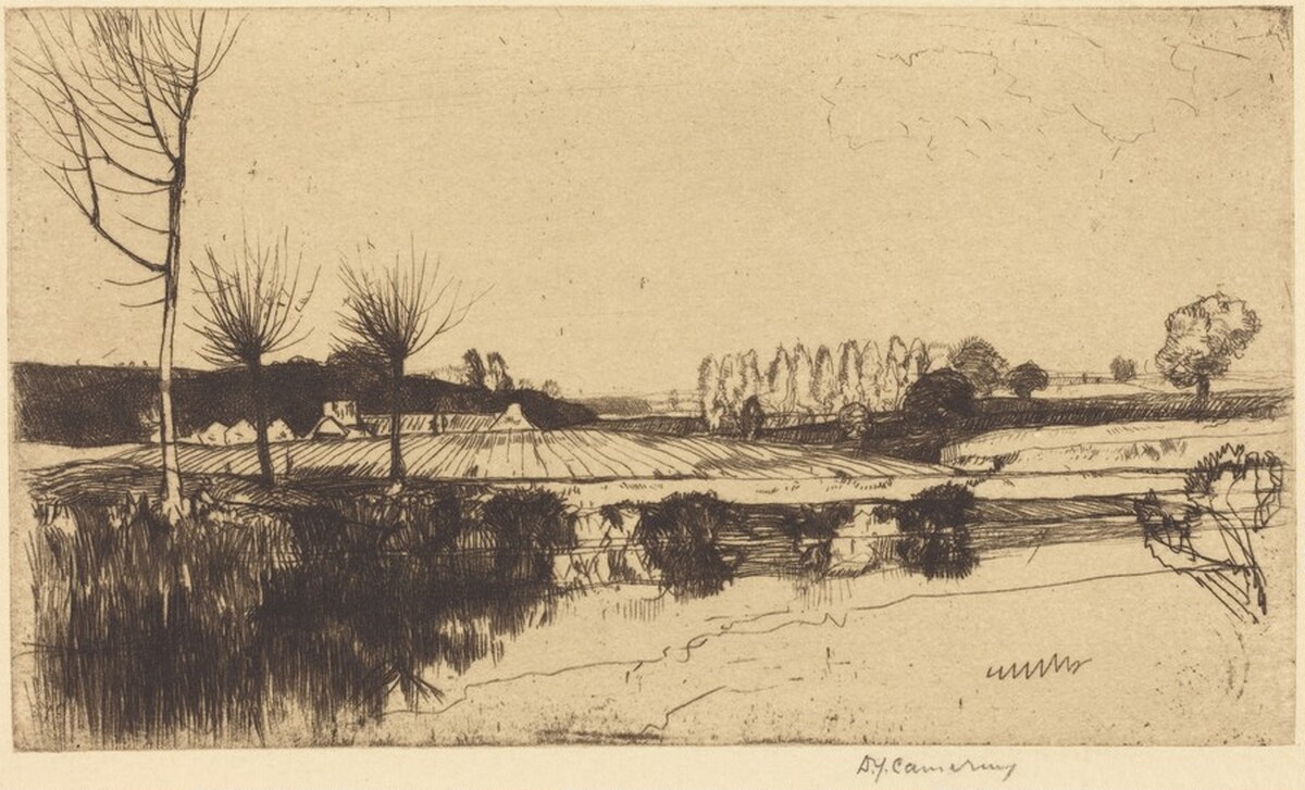 The Lea, near Ryehouse by David Young Cameron