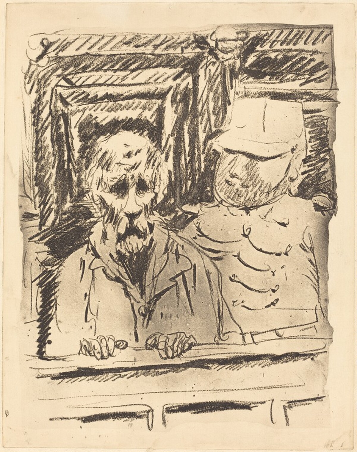 Policeman and Accused Man (Trial Version for Dingo) by Pierre Bonnard