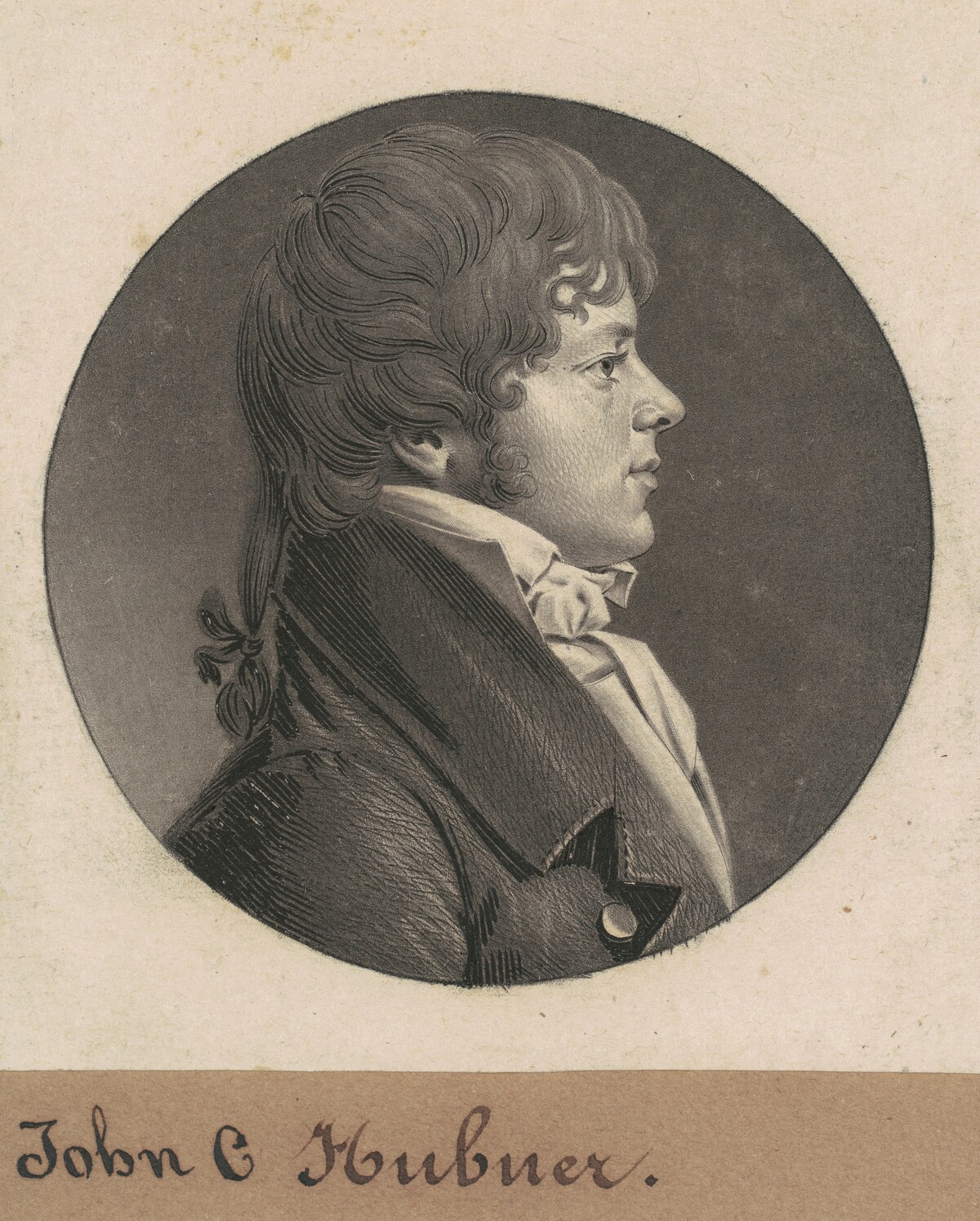 John C. Hubner by Charles B. J. Févret de Saint-Mémin