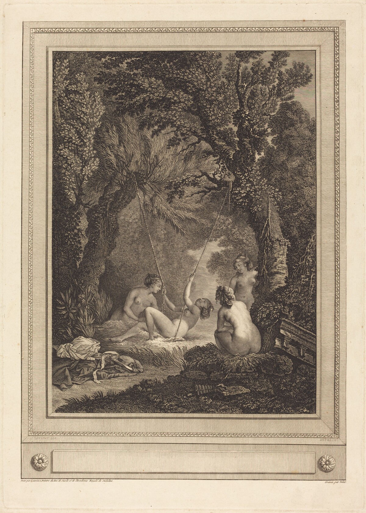 La balancoire mysterieuse by Gérard Vidal after Nicolas Lavreince