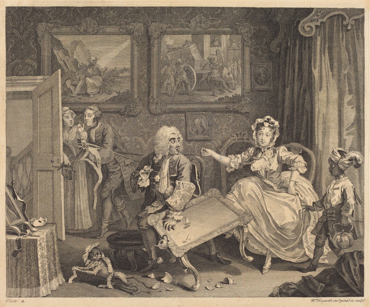A Harlot's Progress: pl.2 by William Hogarth