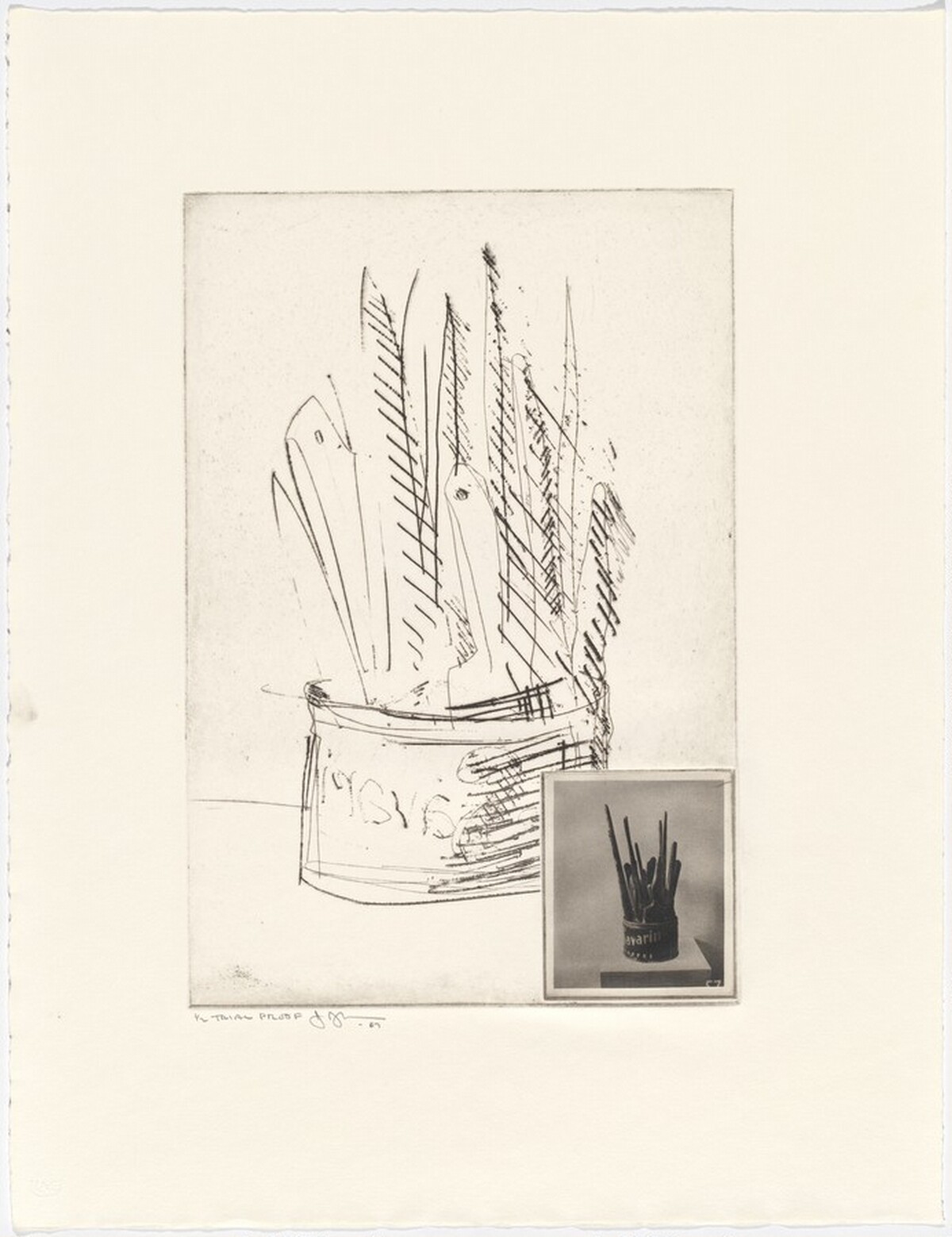 1st Etchings: Savarin [trial proof] by Jasper Johns