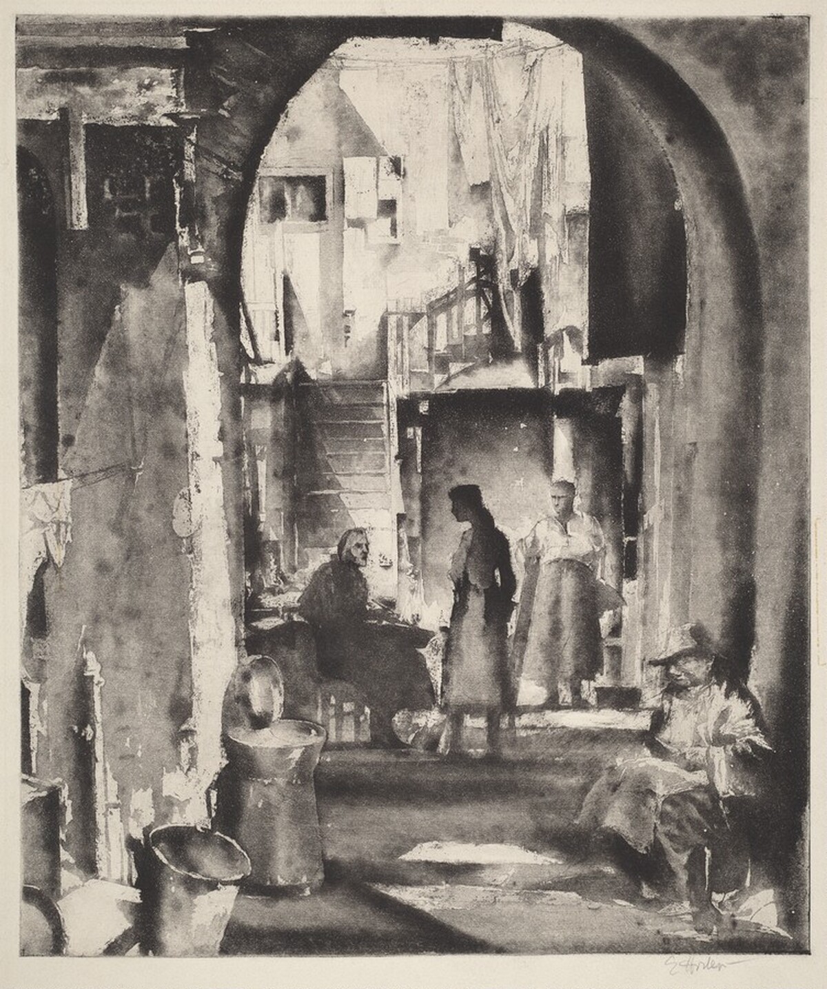 The Kitchen, New Orleans by Earl Horter