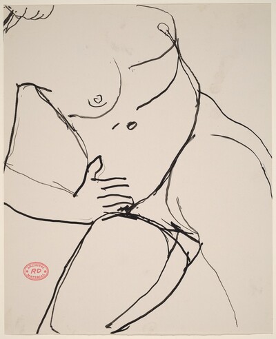Untitled [nude female torso]
