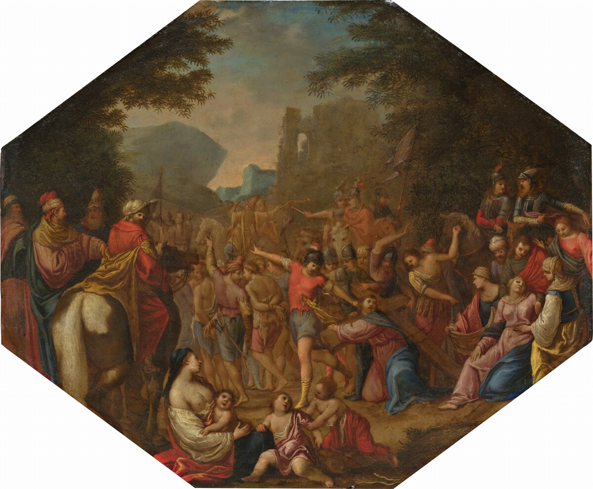 Road to Calvary by Circle of Claude Déruet
