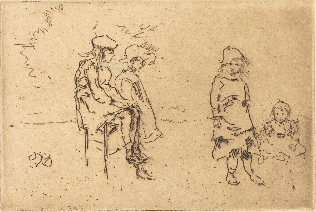 The Menpes Children by James McNeill Whistler