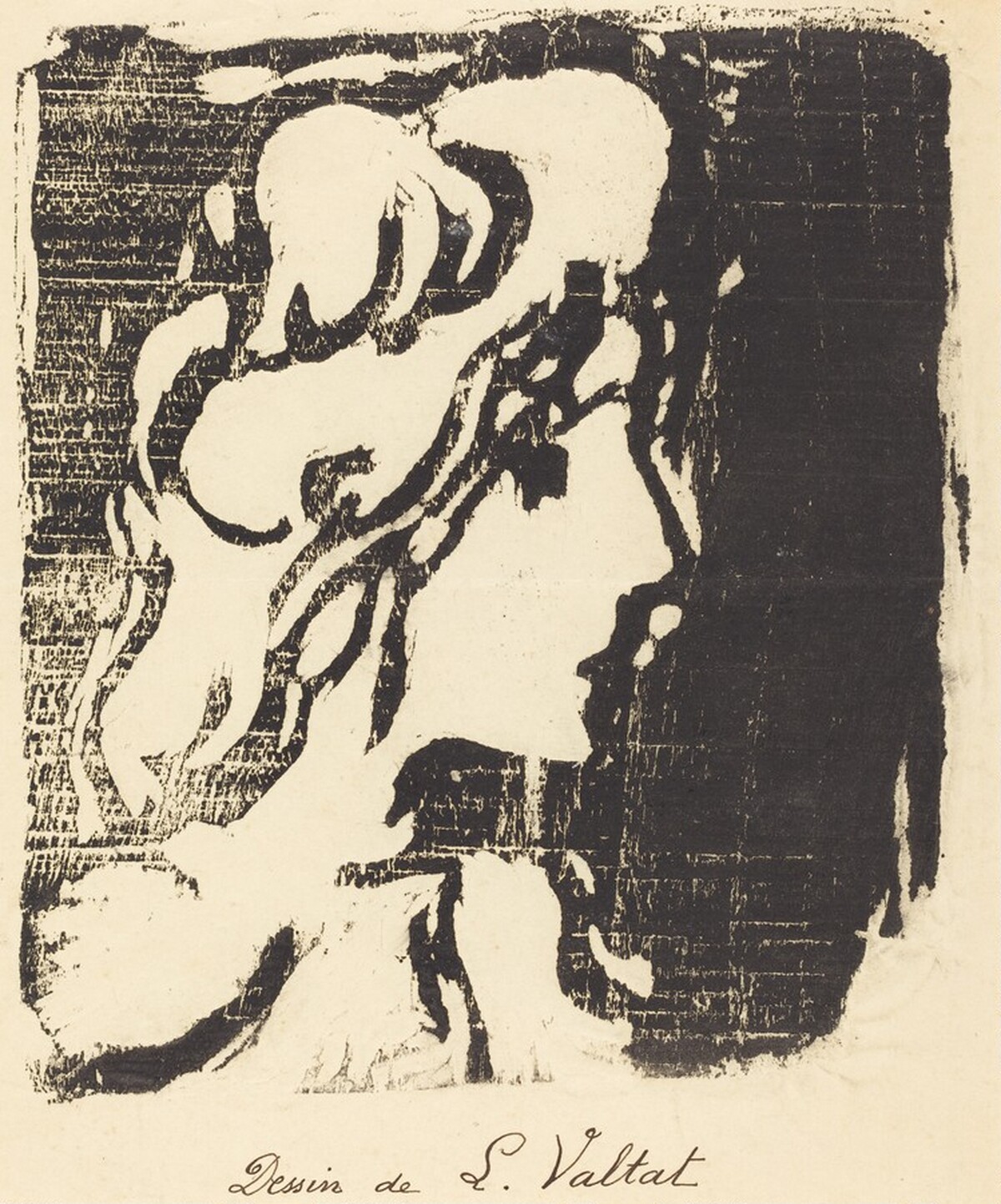 A Young Woman with Long Hair by Louis Valtat
