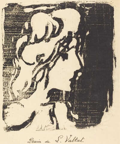 A Young Woman with Long Hair