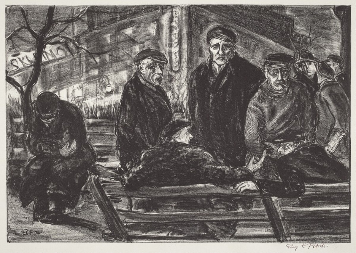 Unemployed, Union Square by Eugene Camille Fitsch