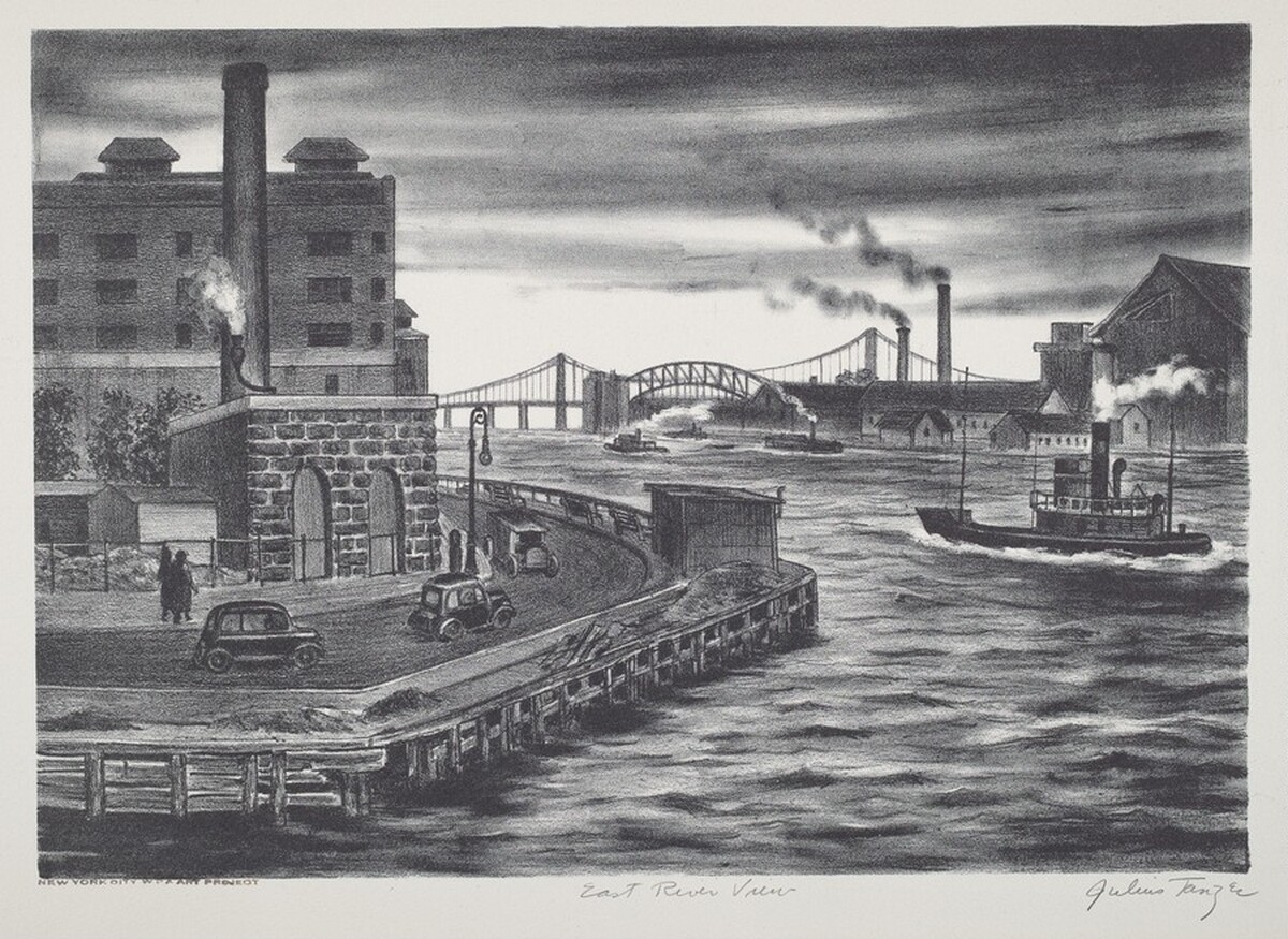 East River View by Julius Tanzer