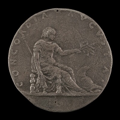 Concordia Holding a Lily Scepter and an Olive Branch