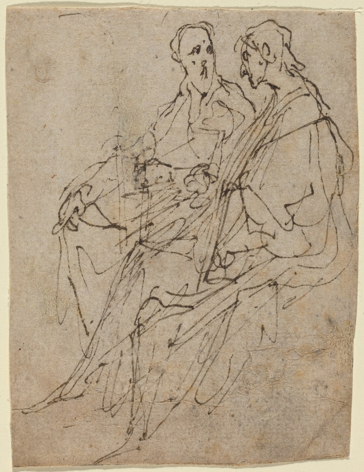 Two Seated Male Figures by Sir Anthony van Dyck