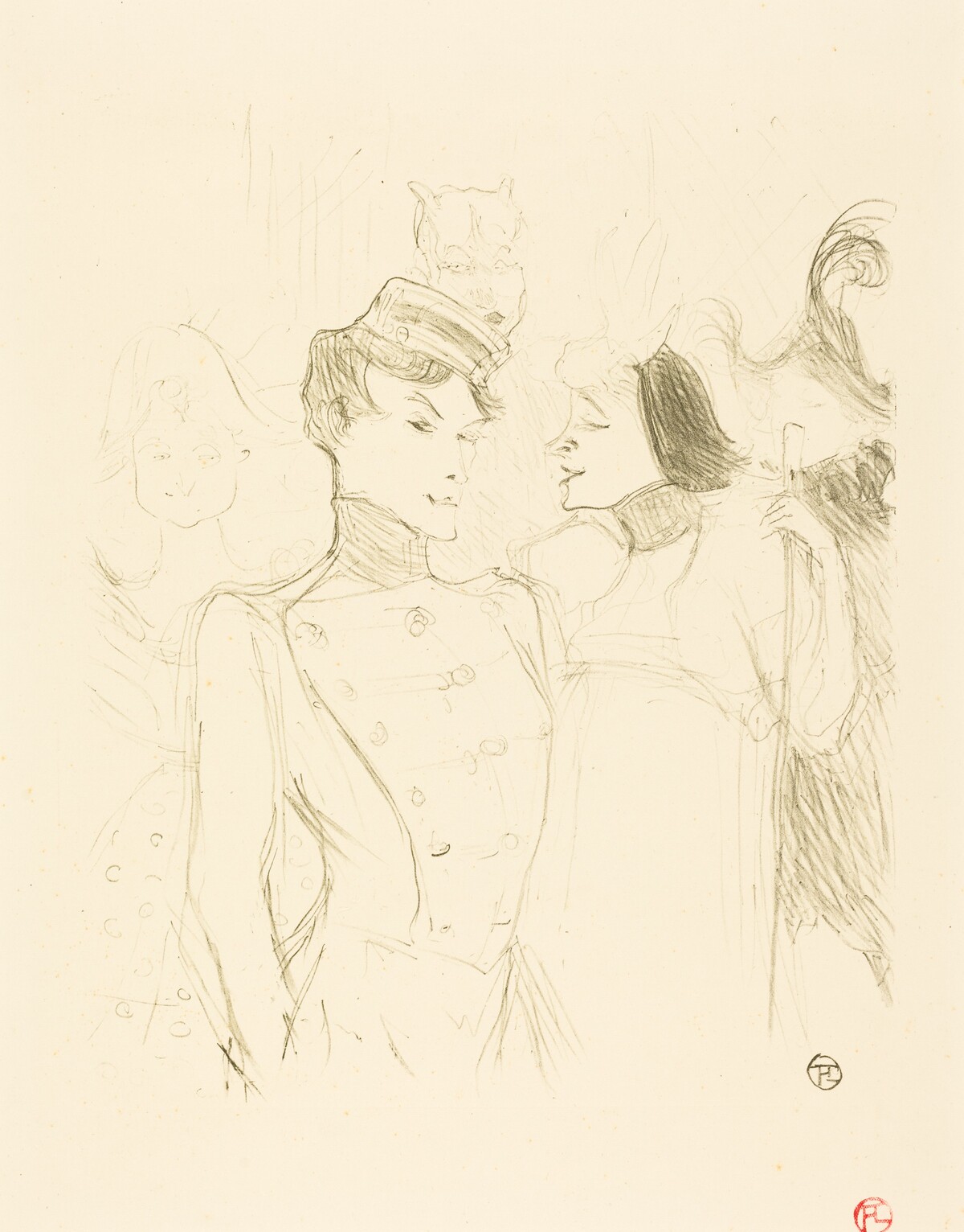 Lender and Lavalliere (Lender et Lavallière) by Henri de Toulouse-Lautrec