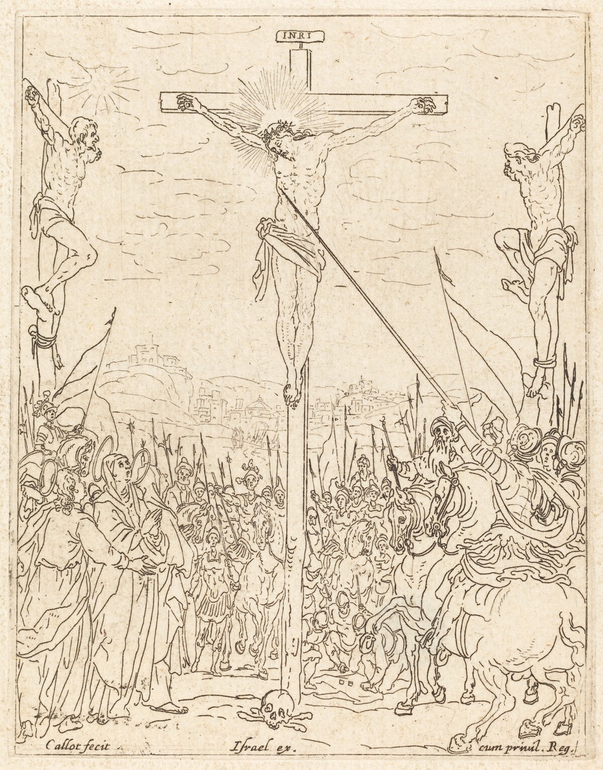 Christ on the Cross by Jacques Callot