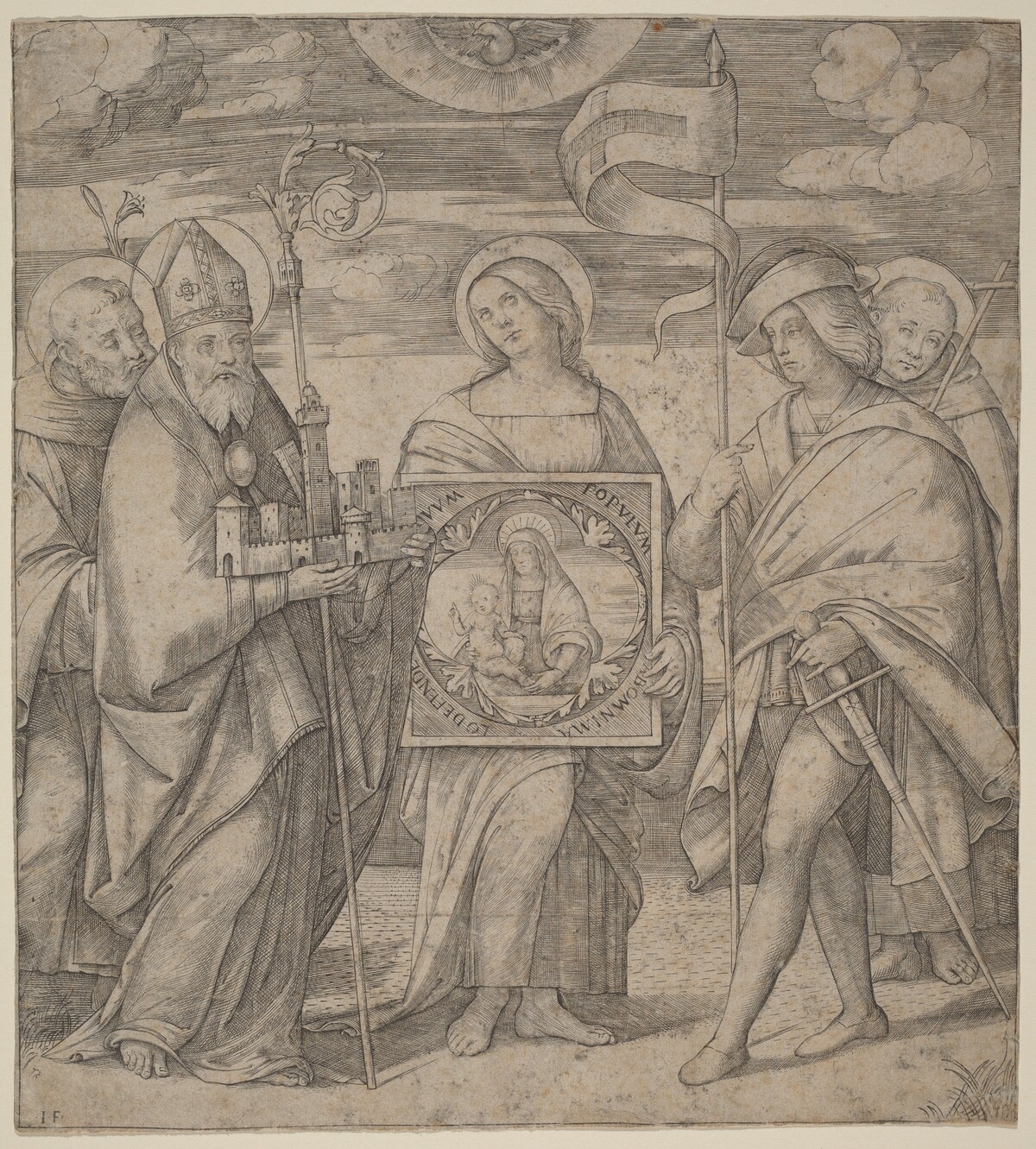Patron Saints of Bologna by Jacopo Francia