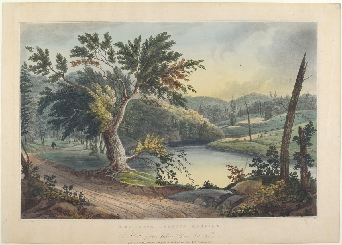 View near Jessup's Landing by John Hill, after William Guy Wall