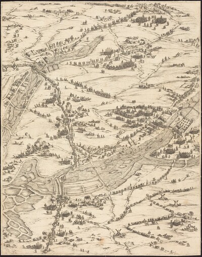 The Siege of La Rochelle [plate 7 of 16;  set comprises 1952.8.97-112]