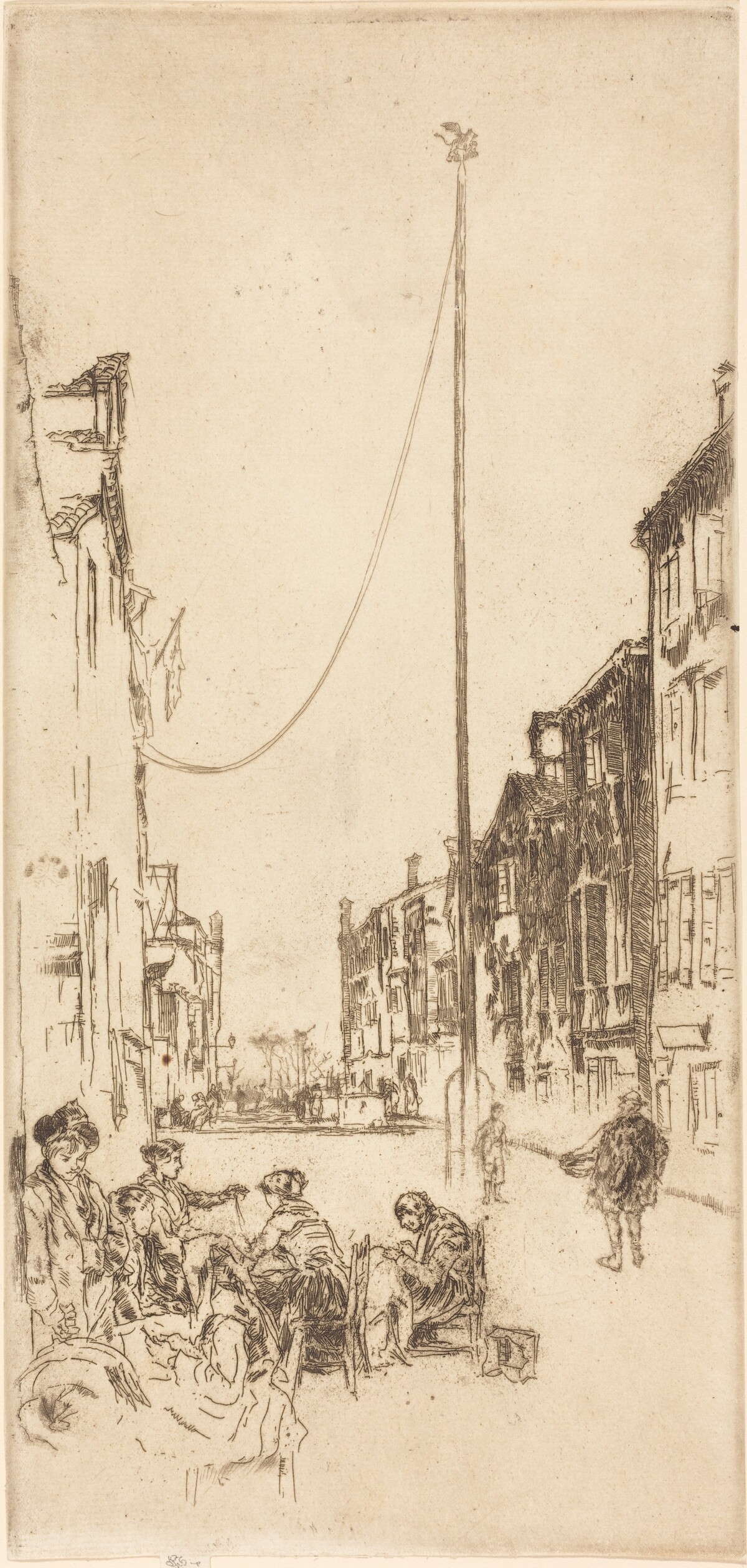 The Venetian Mast by James McNeill Whistler