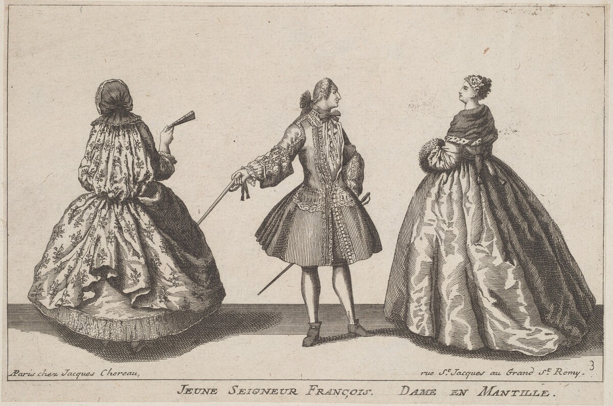 Jeune Seigneur François/Dame en Mantille by published by Jacques Chéreau