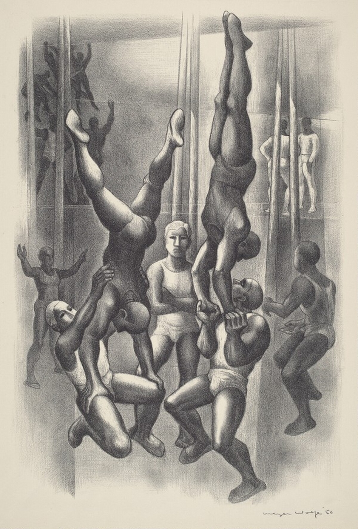 Acrobats by Meyer Wolfe