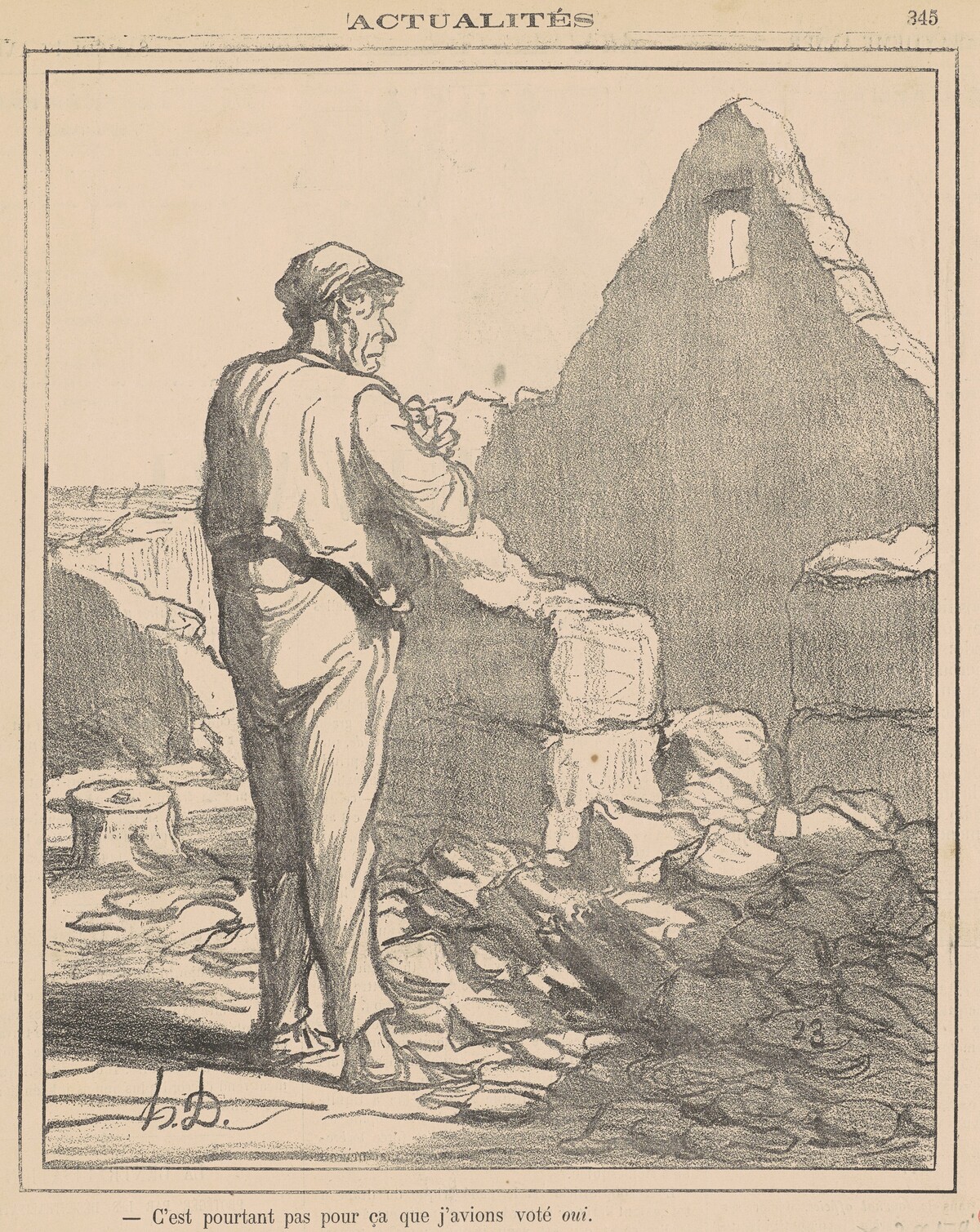 C'est pourtant pas pour ca ... by Honoré Daumier