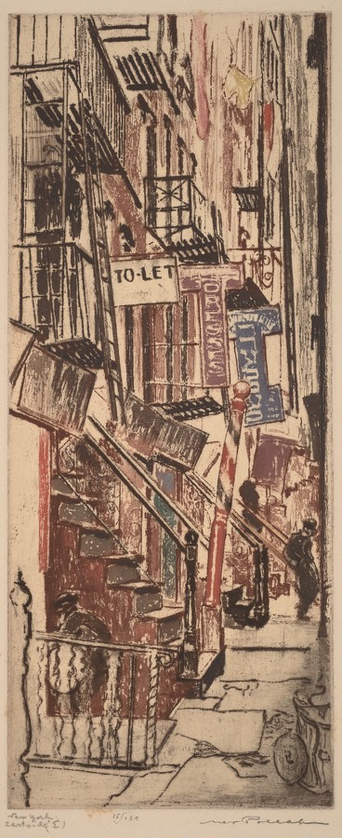 New York: Allen Street by Max Pollak