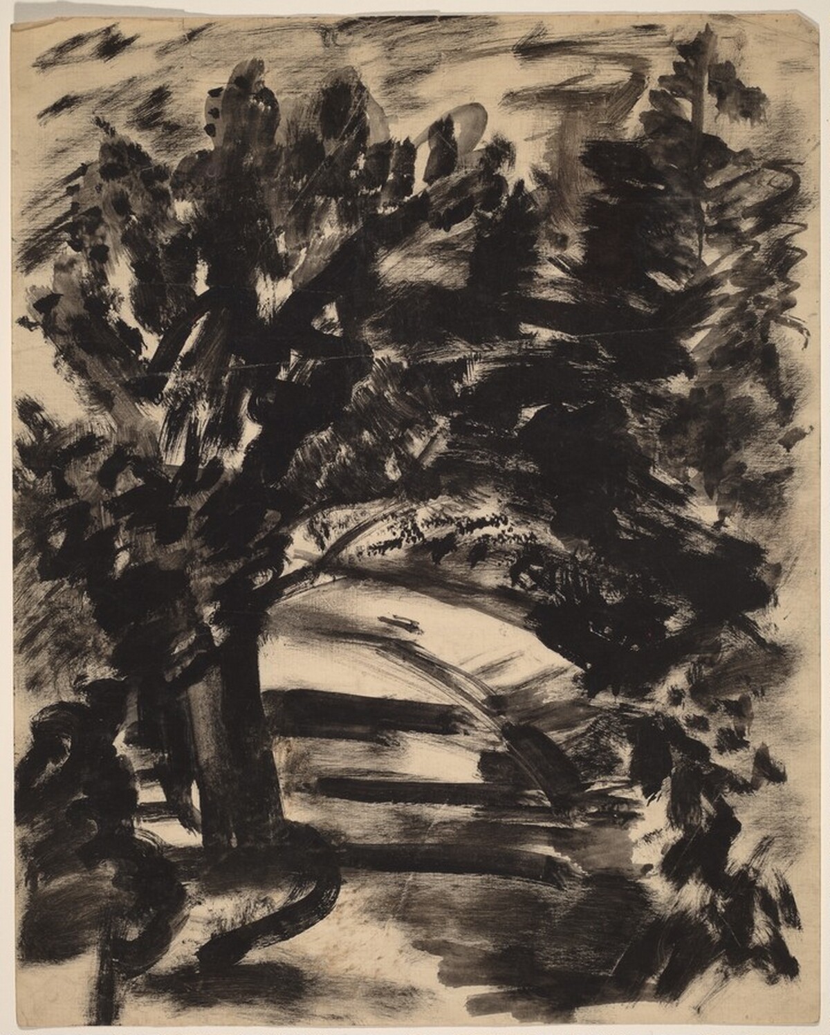 Wooded Pathway by Mark Rothko