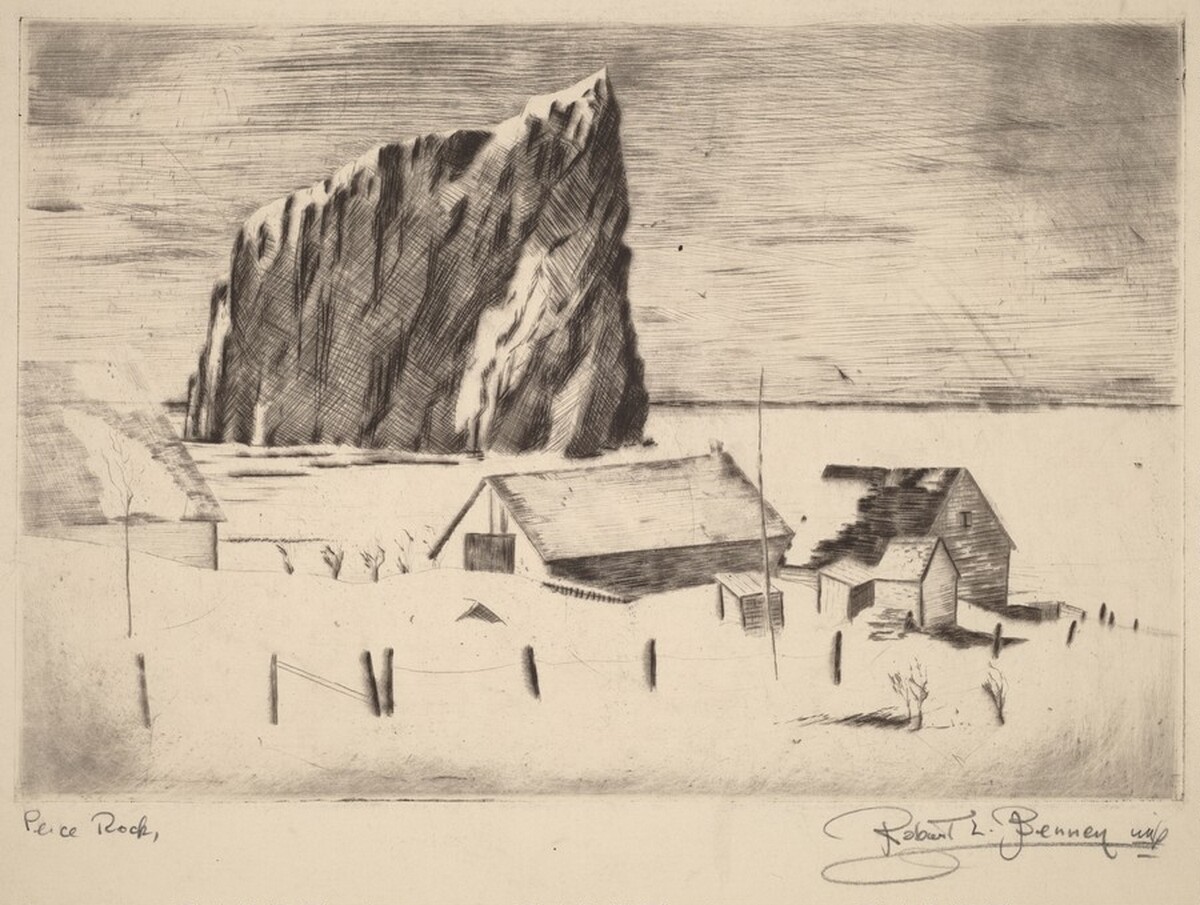 Percé Rock by Robert L. Benney
