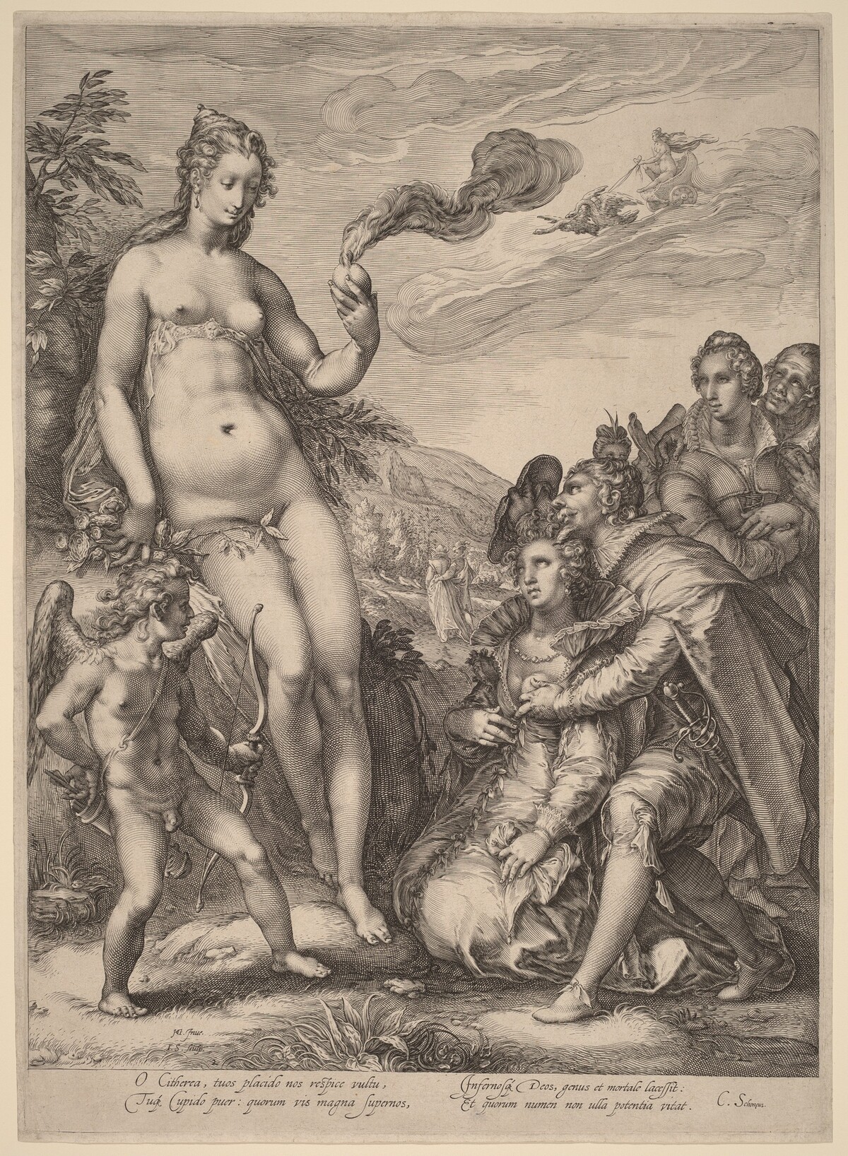The Cult of Venus by Jan Pietersz Saenredam, after Hendrik Goltzius