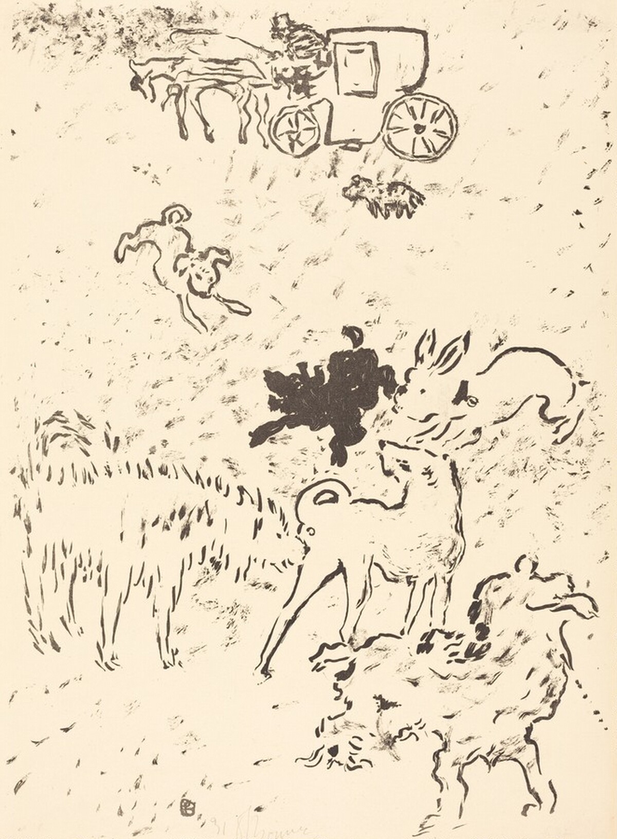 Dogs (Les Chiens) by Pierre Bonnard